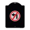 Signmission No Left Turn Graphic Only Heavy-Gauge Aluminum Architectural Sign, 24" x 18", BS-1824-23844 A-DES-BS-1824-23844 - alternate 1